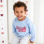 Valentines 'Mummy's Boy'/ 'Daddy's Girl Retro Embroidered Sweatshirt Jumpers, thumbnail 1 of 7