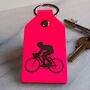 Cyclists Leather Key Ring, thumbnail 9 of 12