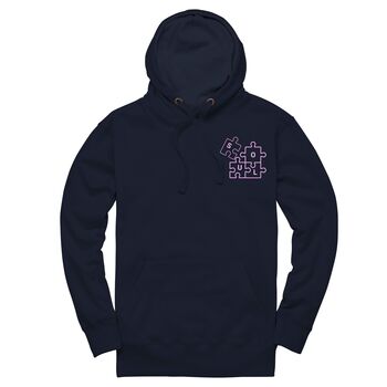 Personalised Soul Mate Unisex Hoodie With Initial On Sleeve, 7 of 12