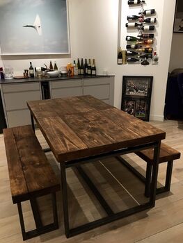 Reclaimed Industrial Mid Extending Table Cb 131, 4 of 6