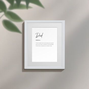Personalised Dad Family Keepsake Framed Print, 10 of 11