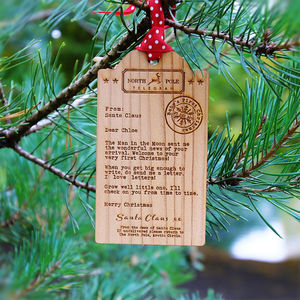 bespoke babys first christmas wooden tag decoration gifts for babies children - Decorative Christmas Labels bespoke babys first christmas wooden tag decoration gifts for babies children - Decorative Christmas Labels