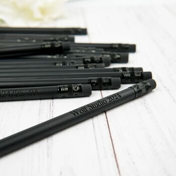 Custom Black Pencils Set, 10 of 10