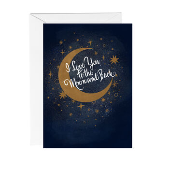 Love You To The Moon And Back Greetings Card, 3 of 4