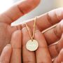 Personalised Name Sterling Silver Disc Necklace, thumbnail 1 of 9