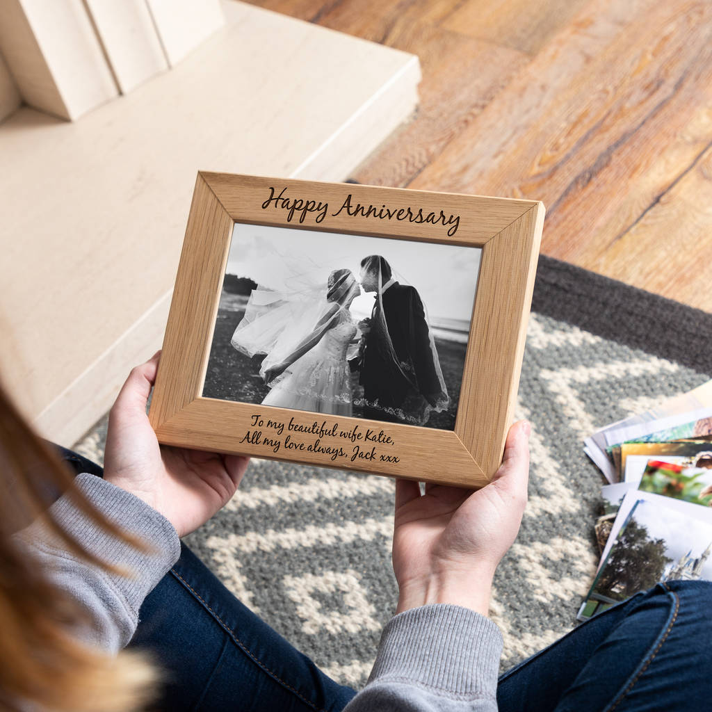 Personalised Anniversary Photo Frame By Mirrorin | notonthehighstreet.com