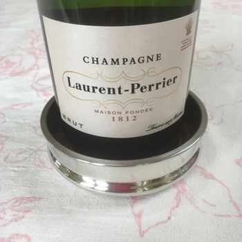 Luxury Pewter Champagne Bottle Coaster, 2 of 4