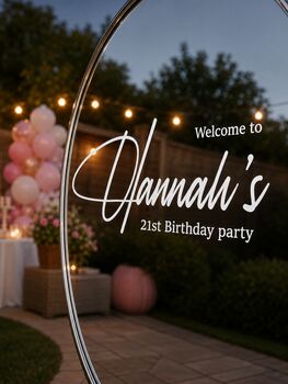 Personalised Birthday Party Welcome Sign Decal, 4 of 13