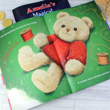 Personalised Christmas Story Book And Teddy Bear, 8 of 12