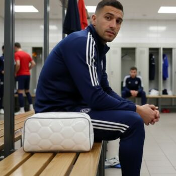 Personalised White Football Wash Bag, 6 of 11