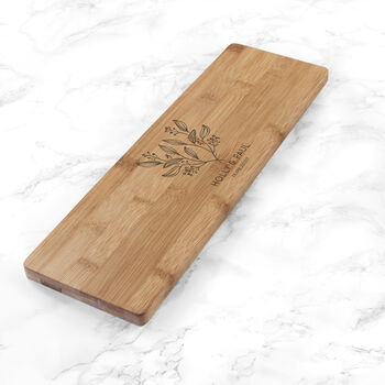 Personalised Happy Couple Bamboo Serving Board, 4 of 5