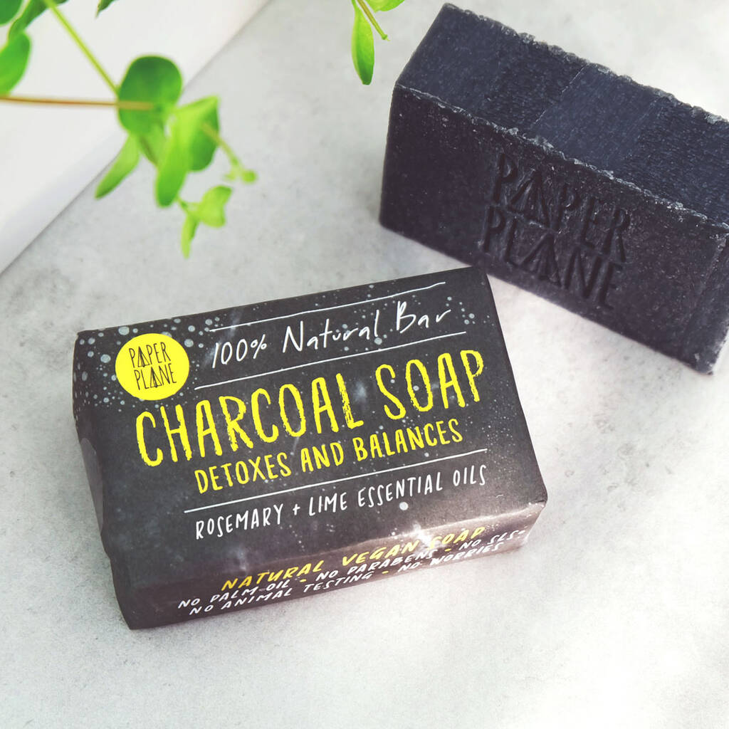 100% Natural Vegan Charcoal Soap Detox Bar, 1 of 5