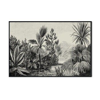 Vintage Monochrome Tropical Wall Hanging, 2 of 5