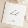 Luxury Wedding Day Card For Dad With Handmade Wax Seal, thumbnail 4 of 8