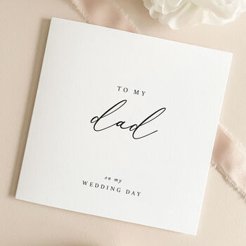 Luxury Wedding Day Card For Dad With Handmade Wax Seal, 4 of 8