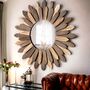 Hand Crafted Bohemian Wood Mirror, thumbnail 6 of 10