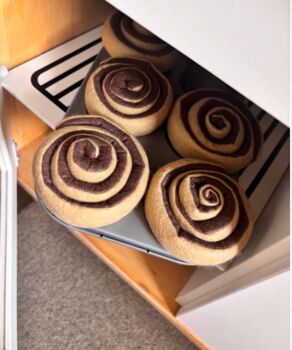 Pretend Play Felt Cinnamon Roll, 3 of 3