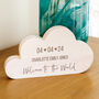Personalised Welcome To The World Wood Cloud, thumbnail 1 of 5