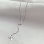 St Mary Rosary Necklace Silver Dinky Heart, thumbnail 1 of 4
