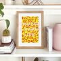 Motivational 'Choose A Happy Life' Typography Print, thumbnail 3 of 7