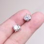 Dolphin Cz Stone Stud Earrings, 925 Sterling Silver, thumbnail 1 of 5