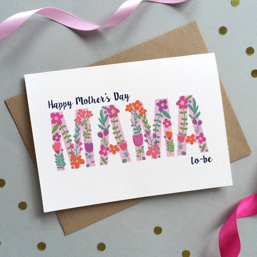 Floral 'Mum To Be' Mother's Day Card, 1 of 2