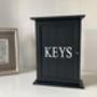 Black Wooden Key Box Cabinet Wall Mounted Freestanding, thumbnail 3 of 11