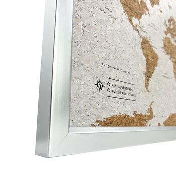Travel Gifts World Map Cork Board With Pins, 10 of 11