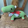 Dinosaur Soft Toy Small And Handmade, thumbnail 4 of 7