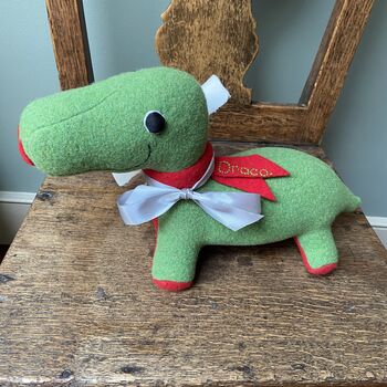 Dinosaur Soft Toy Small And Handmade, 4 of 7