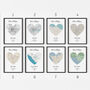 City Map Heart Print For Couples, thumbnail 2 of 6