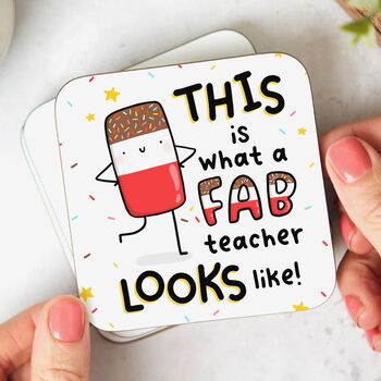 'This Is What A Fab Teacher Looks Like' Personalised Mug, 5 of 5