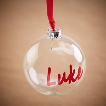 Personalised High Gloss Christmas Bauble, 5 of 7