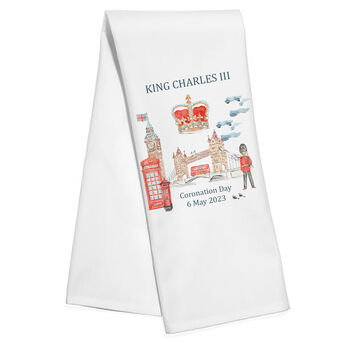 King Charles Coronation Tea Towel, 8 of 8