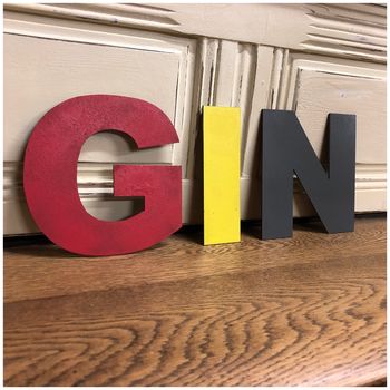 Five Inch Coloured Metal Letters Sign Make Any Word, 8 of 11
