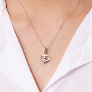Dachshund Sterling Silver Necklace Personalised Dog Gift, 2 of 7