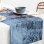 Abstract Textured Cotton Table Runner 'Breeze', thumbnail 1 of 5