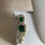 Emerald Green Gold Plated Kundan And Pearl Choker Set, thumbnail 10 of 10