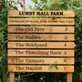 Ladder Direction Oak Sign Post, Up To Eight Tiers, thumbnail 10 of 12