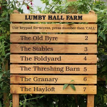 Ladder Direction Oak Sign Post, Up To Eight Tiers, 10 of 12
