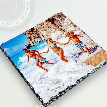 Square Rock Photo Slate For Family Memories, 2 of 5