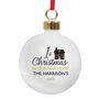 Personalised 1st Christmas In Our New Home Bauble, thumbnail 4 of 4