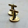 Secret Message Solid Bronze Or Copper Cufflinks, thumbnail 10 of 10