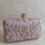 Dark Pink Handcrafted Rectangular Clutch Bag, thumbnail 1 of 10