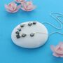 Petite Hematite Clover Bead Necklace, thumbnail 1 of 2