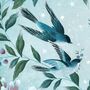Birds, Flowers And Stars Bright Chinoiserie Print, thumbnail 3 of 5