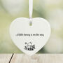 Personalised Little Hunny Pregnancy Bump Porcelain Heart Keepsake Gift, thumbnail 2 of 2