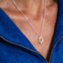 Opal And Silver Small Branch Pendant Necklace, thumbnail 4 of 11