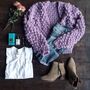 Trinity Cardigan Knitting Kit, thumbnail 2 of 6