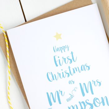 First Christmas As Mr And Mrs Card, 2 of 5